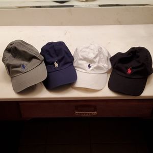 4 boys Polo caps